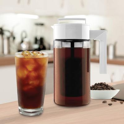 China Customized Sustainable Portable Daily Household Plastic Tritan Bpa Free Iced Cold Brew Coffee Maker for sale