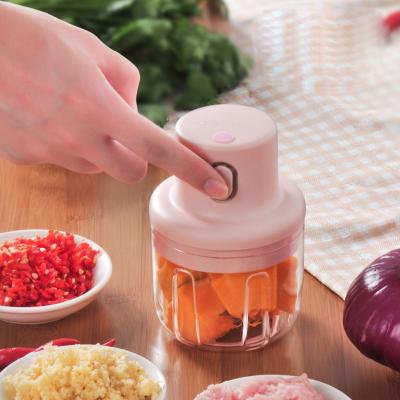 China Easy Operation Mini Multi Function Food Processor Portable Electric Handheld Food Cleaver for sale