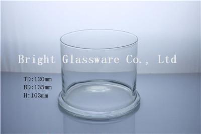 China high quality clear glass candle jar for sale