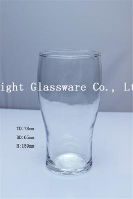 China high quality machine blown glass beer cup wholesale, wine glass for sale