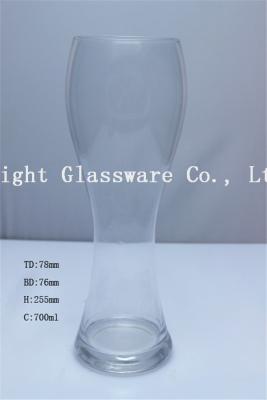 China machine blown tall glass beer cup, wine glass wholesale for sale