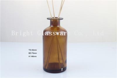 China solid brown glass perfume bottle with cheap price for sale