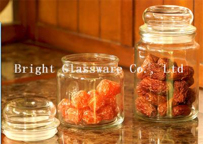 China clear glass jar with lid in Storage Bottles & Jars for sale