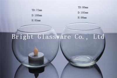 China Large Glass Hurricane Candle Holder, Blown Glass Cup for sale