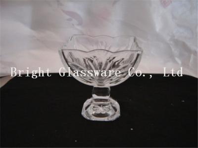 China new design ice cream glass cup, glass ice cream bowl for sale