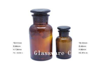 China Brown Glass Oil Bottle with lid, medicine bottle cheap for sale