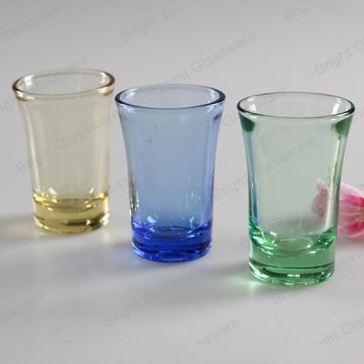 China high quality solid color glass shot glass for wholesale for sale