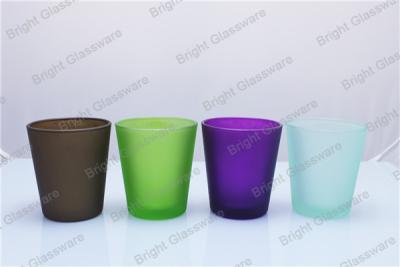 China Decoration Glass Candle Holder, colorful candle cup sale for sale