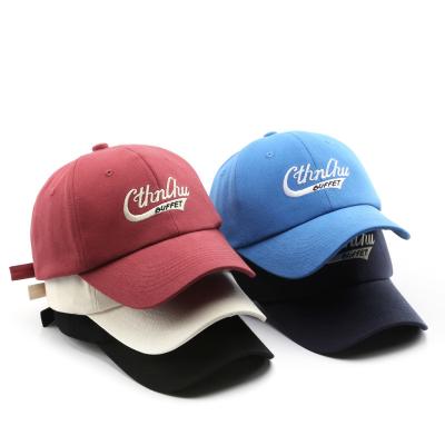 China COMMON high quality wholesale custom curved brim structured sports baseball caps outdoor hats with embroidery logo for sale