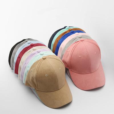 China Various Color 3D Embroidery Suede Baseball Hat JOINT Panel Hat 6 Custom Fashion Wholesale for sale