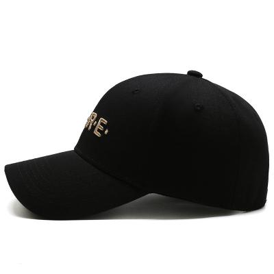 China COMMON wholesale high quality gold color embroidery logo of 3D baseball caps and hats for sale