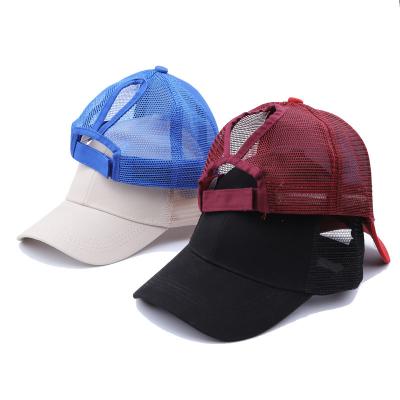 China Wholesale COMMON Empty Solid Plain Trucker Baseball Cotton Tucker Snapback Mesh Snapback Mesh Outdoor Sport Hat For Girl for sale