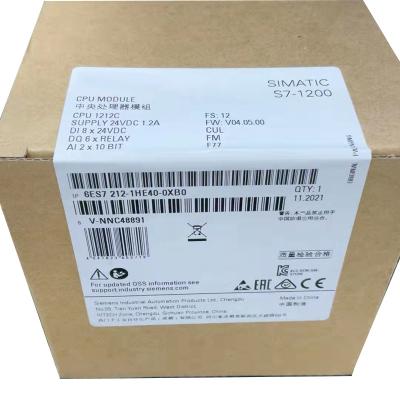 China New original 6ES7212-1HE40-0XB0 6es72121he400xb0 SIMATIC S7-1200 CPU module stock in warehouse 6ES7212-1HE40-0XB0 for sale