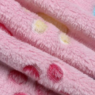 China Flame Retardant Custom Used In Toys Double Sided Flannel Fabric for sale