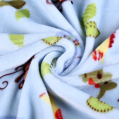 China Hot Selling Flame Retardant Used In Toys Printed Flannel Fabric for sale