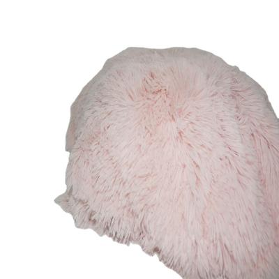 China Breathable Manufacturer Sells Gradient Color Knitted Faux Fur Plush Wholesale PV Fleece Tie Dye Fabric for sale