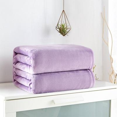 China China Wholesale High Quality PORTABLE Blankets Lilac Flannel Sherpa Fleece Blanket For Winter for sale