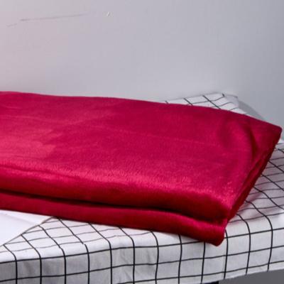 China PORTABLE Wholesale Super Soft Blankets Hot Pink Double Layer Flannel Blanket for sale