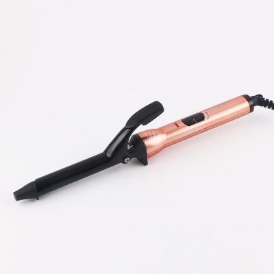 China Customized titanium electric hair curlers by goden hot curl rollers curling hair for marcel curling iron with custom logo for sale