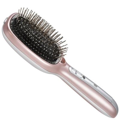 China Nondisposable Battery Operated Private Label Massager Beauty Electric Ionic Ceramic Hair Brush Comb for sale