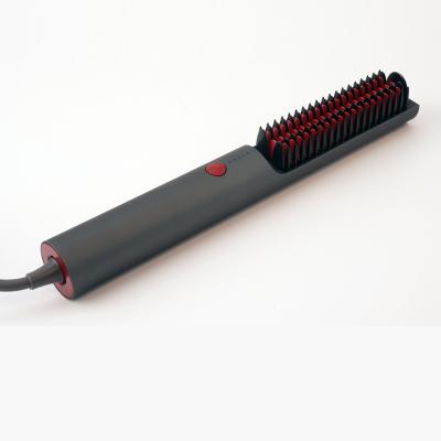 China 2022 New Design Ionic LED Comb Splint Electric Hot Hair Styling Straight Comb Portable Hair Straightener Brush for sale