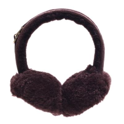 China Soft Feeling Sheepskin Shearling Ear Muffs for sale