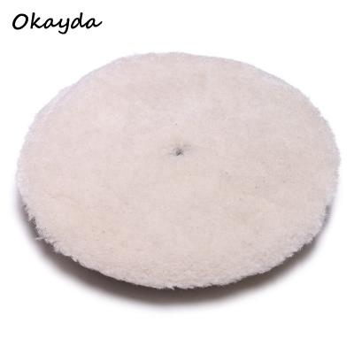 China Durable Real Natural Auto Car Polishing Sheepskin Car Polishing Wool Pad for sale