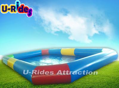 China 10M Long Blow Up Ring Swimming Pool / Rectangular Inflatable Kiddie Pool for sale