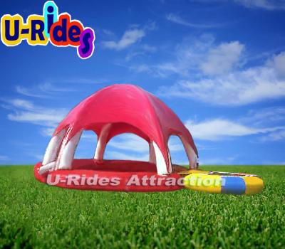 China 0.9-1.0mm PVC Round Inflatable Swimming Pools Tent Hot Welded For Playing Center for sale