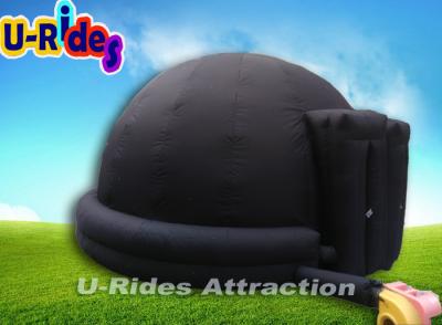 China Dark Black Event Dome Tent Waterproof Inflatable Portable Planetarium for sale