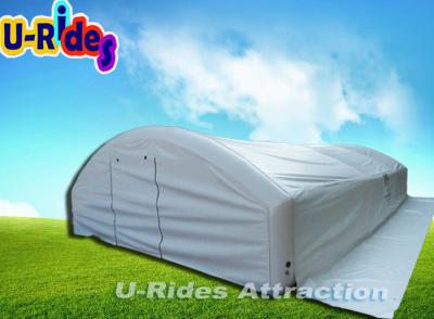 China 0.9mm PVC Waterproof Inflatable Dome Tent Air - Sealed Family Dome Tent With Flap for sale