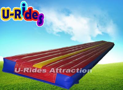 China Red Gymnastics Air Track Durable Inflatable Air Tumble Track With CE , UL Certificate for sale