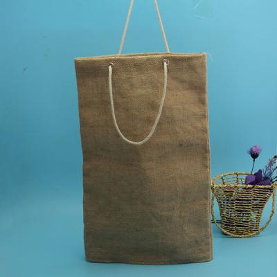 China Printing Recyclable Promotional Price Making Sack Empty Drawstring Jute Used Jute Bag for sale