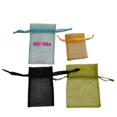 China High Quality Recyclable Wholesale Popular Products Pouch Gift Organza Organza Customized Mesh Organza Gift Bags for sale