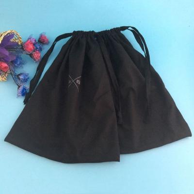 China Factory Price Recyclable Black Large Dust Canvas Cotton Bags for sale