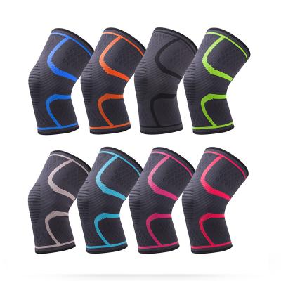 China Keepeak Adult 2021 New Arrivals 3d Knitted Elastic Nylon Knee Supports Sleeve Compression Sports Knee Brace for sale