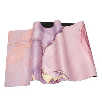 China Waterproof / Unique Printed Keepeak Eco - Friendly Suede Non - Slip Eco - Friendly Yoga Mats Of Natural Rubber for sale