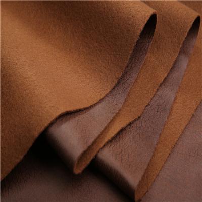 China Shrink-Resistant Wholesale Weft Knitting Solid Polyester Faux Suede Fabric for sale