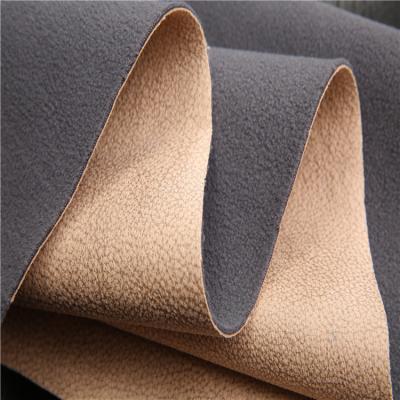 China Print Fleece Backing Shrink-Resistant Warp Knit Polyester Sofa Cover Suede Fabric for sale