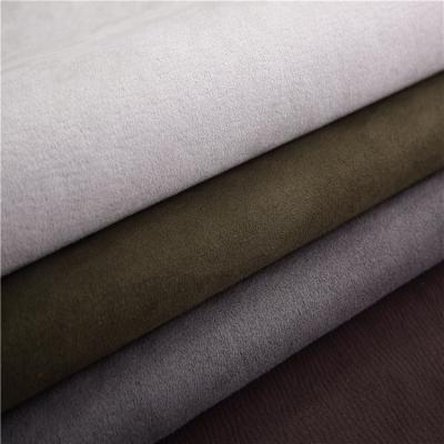 China Newest 100 Polyester Suede Fabric Flame Retardant Widespread Eco - Friendly Faux Suede for sale