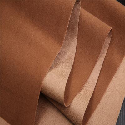 China Chinese Supplier Shrink-Resistant Hot Sale Tanned Suede Fabric Bonded Loop Velvet For Sofa And Chair for sale