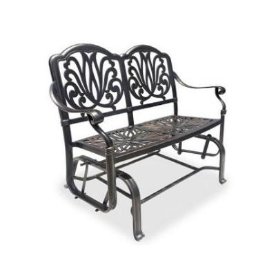 China Modern home jaxon Cortesi Furniture Aluminum Outdoor Glider Bench for sale