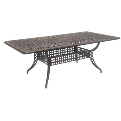 China Rectangle Cast Aluminum Dining Table Outdoor Table Garden Patio Furniture for sale