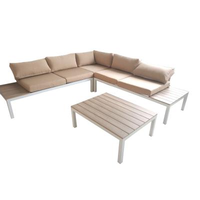 China Modern Outdoor Garden Set Patio Furniture Sofa Corner Sofa Sets Metal Sofa Set Furniture for sale