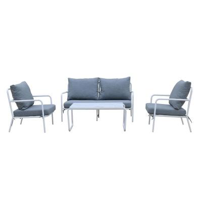 China 4pc Modern Indoor Metal Sofa Set Furniture Living Room , Outdoor Garden High Cushioned Sofa Furniture for sale