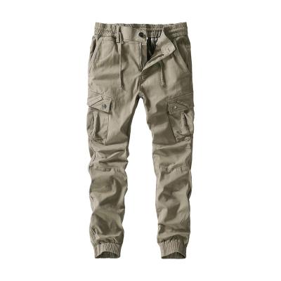 China DropShipping Anti-Static Mens Cotton Casual Pants Overalls Military Combat Work Cargo Pants Multi Pockets for sale