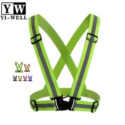 China Reflective Reflective Vest with Hi Vis Bands, Fully Adjustable Universal: Running, Cycling, Motorcycle Safety, Dog Walking for sale