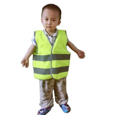 China Kids High Visibility Safety Reflective Vest For Construction Suit, Cycling For Age 3-15 for sale