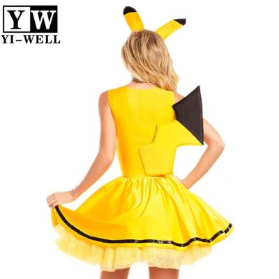 China Polyester Women's Crochet I Honey Costume Pikachu Party Dress for sale