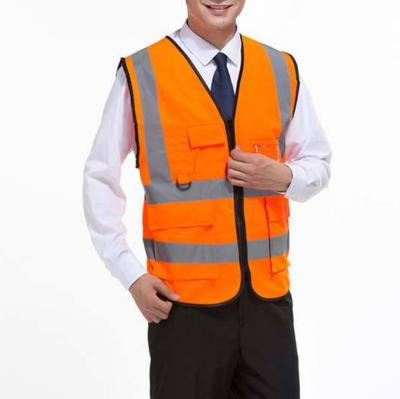 China High Vis Work Uniform Reflective Safety Vest Safety Vest Hot Selling Construction Visibility Vest Hi Reflective Vest With Pockets for sale